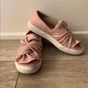 Topshop Pink Bow Slides